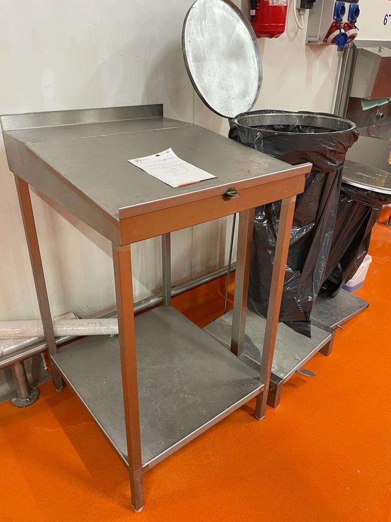 Biurka warsztatowe – realizacja 1, PROTIG SERWIS, stal nierdzewna INOX