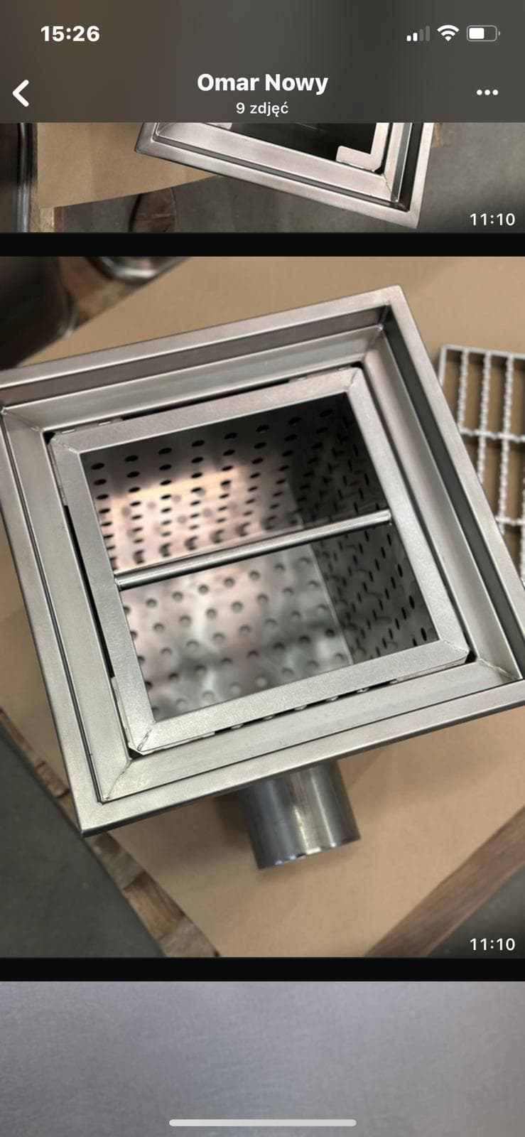Kratki kanalizacyjne – realizacja 3, PROTIG SERWIS, stal nierdzewna INOX
